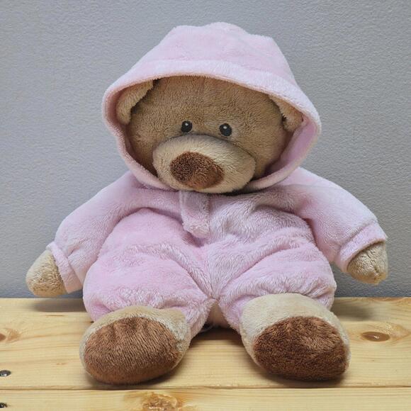 Other - Ty Pluffies Baby Bear Teddy Plush Lovey Pink Pajamas PJ's 2010 TyLux Stuffed Toy